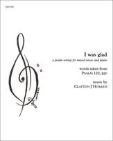 I was glad SATB choral sheet music cover